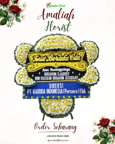 Papan Bunga Duka di Catuharjo